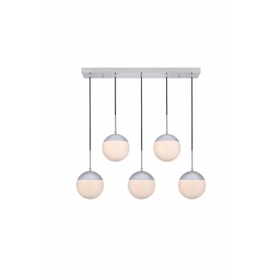 Elegant Lighting LD6080 Eclipse 5 Light 42''W Linear Pendant - Chrome