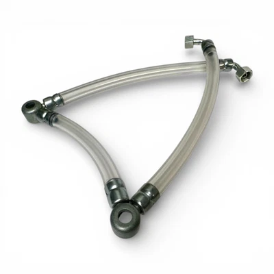 Triumph T120/T140V Clear Fuel Line Assembly US Tank (1971-78) OEM: 83-3927 - Bild 1 von 3
