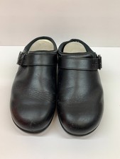 SAS Womens Clog/Mule Black Leather 8WW Slip o...