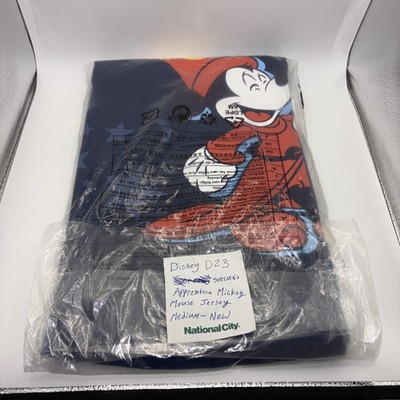 2025 Disney D23 Gold Member Sorcerer Mickey Navy Blue Spirit Jersey Sz M NEW