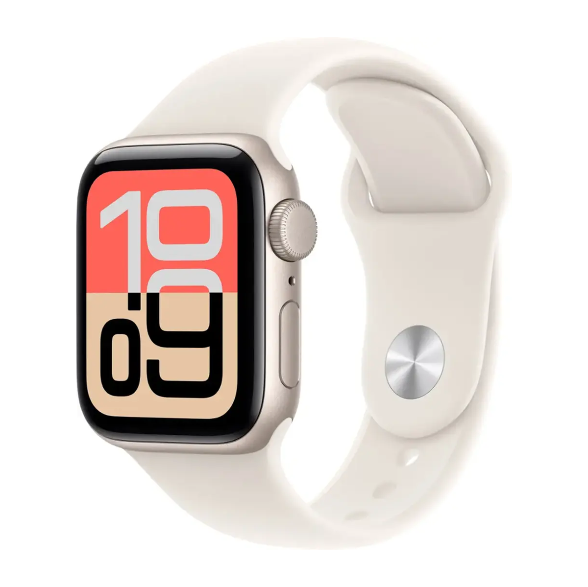Apple Watch SE 3 40mm GPS Starlight Aluminum Case w Sport Band S/M