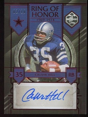 2023 Panini Limited Ring of Honor Autographs Calvin Hill Auto /10 Cowboys Hofer