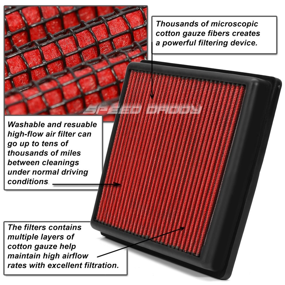 Lexus Filter FOR LEXUS GS300/IS300 3.0L RED REUSABLE/WASHABLE DROP IN AIR FILTER ...