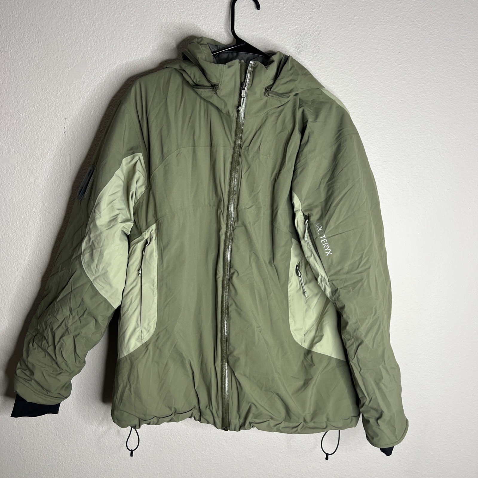 ARC'TERYX Giacca sci Arcteryx donna Windstopper Recco XL verde usata in ottime condizioni full zip impermeabile