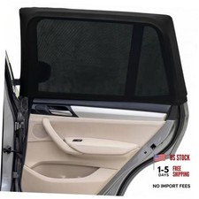 Car Window Shades for Baby 2 Pack, Stretchable Medium- 44.9"x19.7"