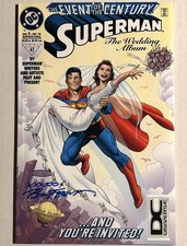 DC Comics - Superman: The Wedding Album #1 (1996) Signed By Ron Frenz!! 💥
