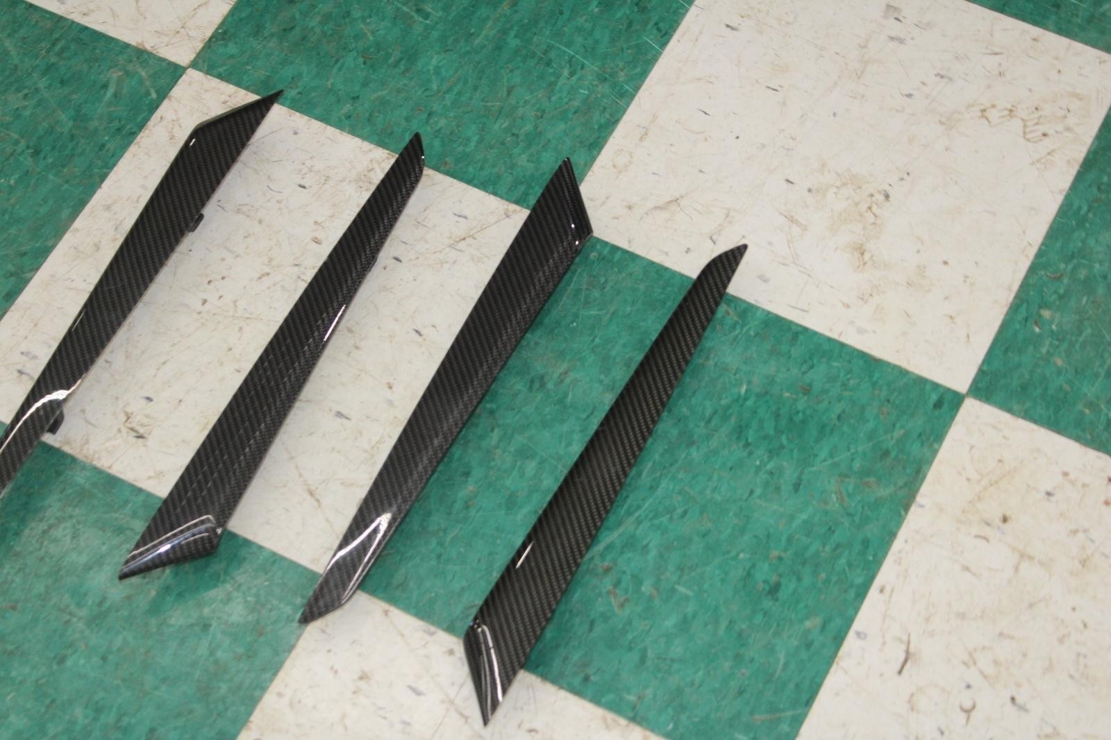 14-24 MASERATI GHIBLI Carbon Fiber Front Rear Door Trim Insert Set of 4x Unit OE