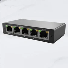 4-Port 10/100/1000Mbps Gigabit Ethernet Network Switch Compatible with PC Laptop