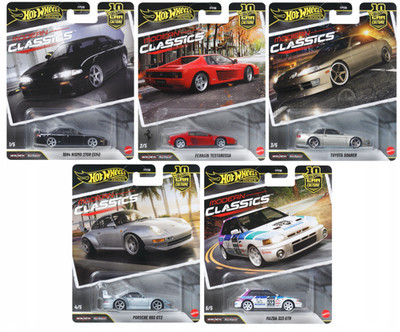 Hot Wheels Modern Classics 1-5 Set 2026 1:64 Modellauto Testarossa 993 GT2 Nismo