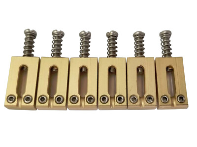 #ad Guitar Bridge Saddles Solid Brass 10.80mm for Fender Stratocaster or Telecaster $30.95