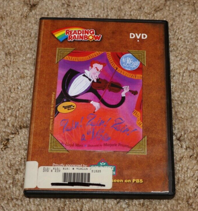Zin! Zin! Zin! a Violin DVD Reading Rainbow LeVar Burton PBS eBay