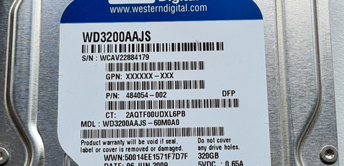 Western Digital 320GB WD3200AAJS Hard Drive - Picture 3 of 6