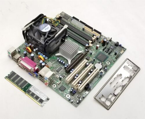 Intel D865GLC Motherboard & CPU Combo mATX mPGA478 Pentium 4 2.80GHz 256MB I/O - Picture 1 of 9