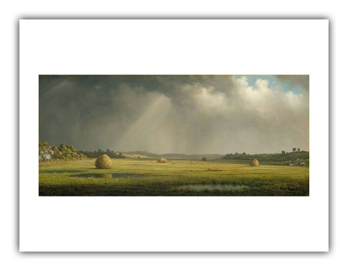 Martin Johnson Heade : "Newburyport Meadows" (c.1876-81) — Giclee Fine Art Print - Picture 3 of 7