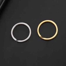 5pcs Stainless Steel Key Rings 25mm Round Split Rings Keyring for Jewelry Making