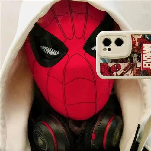 Homecoming Spiderman 1:1 Prop Helmet Wearable Mask Cosplay Remote Eyes Cattoys - Picture 12 of 21