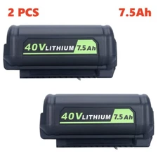 2PCS 7.5Ah For Ryobi Lithium Battery 40V RY405010 OP4040 OP4050A OP40601 OP40201