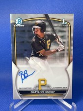 Braylon Bishop. 1st Bowman Chrome Prospect Auto. Pirates
