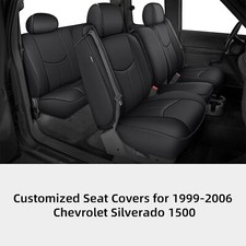 For Chevy Silveradogmc Sierra 1500 1999-2006 Car 5 Seat Covers Set Front Rear For Chevy Silveradogmc Sierra 1500 1999-2006 Car 5 Seat Covers Set Front Rear