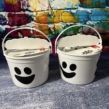 Lot Of 2 2022 McDonalds Halloween Happy Meal Boo Bucket McBoo White Ghost