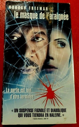 *VHS French Movie Le Masque de L'araignée - Morgan Freeman, Monica Potter