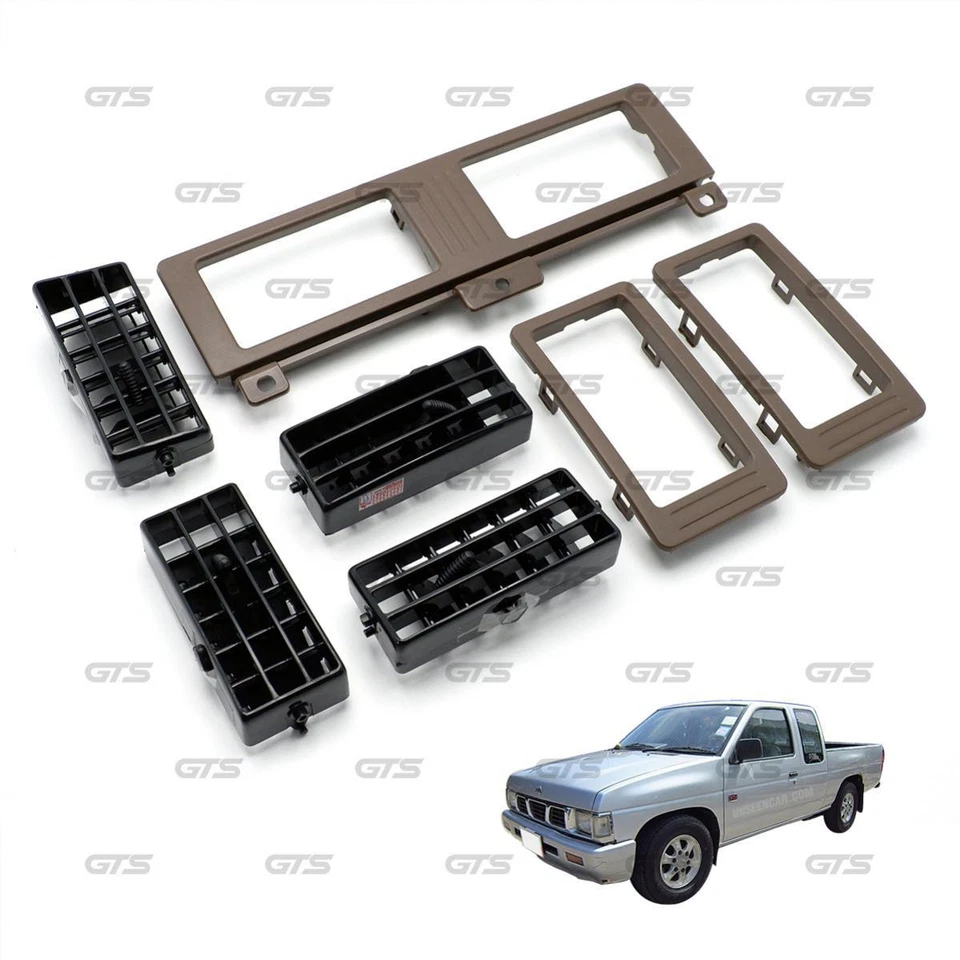 7 peças. Quadro de ventilador de ventilação de ar marrom para Nissan D21 Big-M 925 corpo rígido 87 - 97 - Imagem 3 de 4