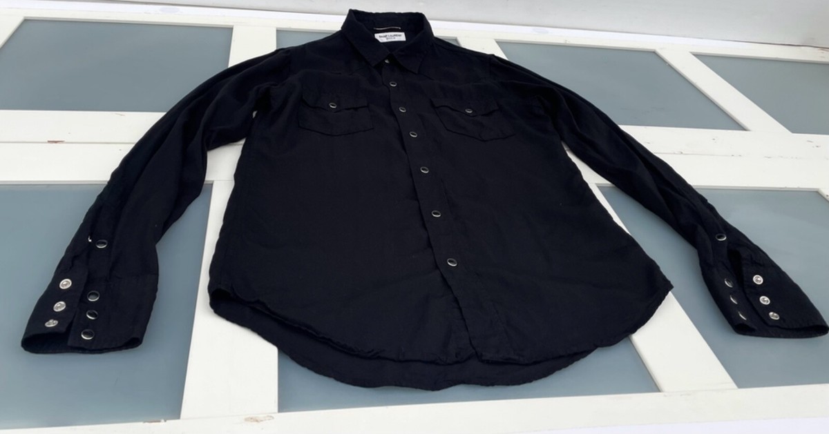 UltraRare & Great Saint Laurent SS15 Hedi Slimane Black Lyocell