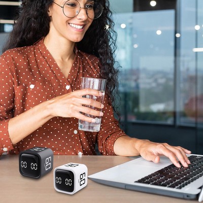 Cube Kitchen Digital Visual Timer Type-C Charging Time Management Cooking Tool
