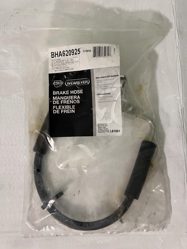 Manguera de freno, parte delantera Jeep Wrangler 07-10, manguera de freno Wearever Foto 2 de 3