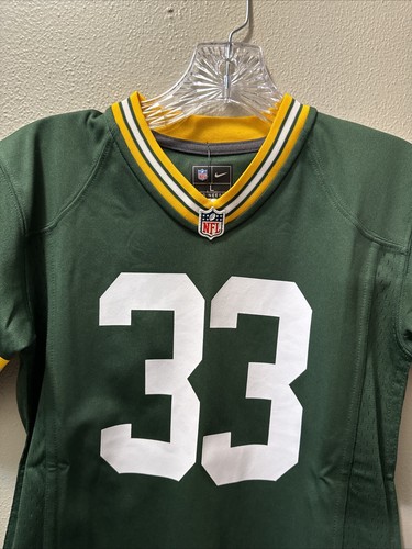 Aaron Jones Green Bay Packers #33 Nike On Field Green Jersey Youth Size L 7 - Picture 3 of 11