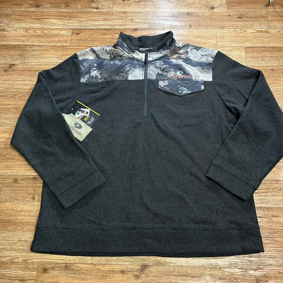 Mossy Oak Camo Jacket Mens Extra Large Hunting Camouflage Full Zip Up Sweater - Image 2 of 4