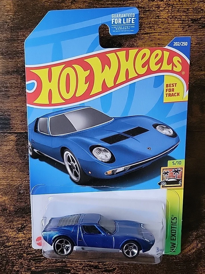 Hot Wheels '71 Lamborghini Miura SV #202/250 HW Exotics #5/10 ( Awesome Card)π - Image 4 of 4