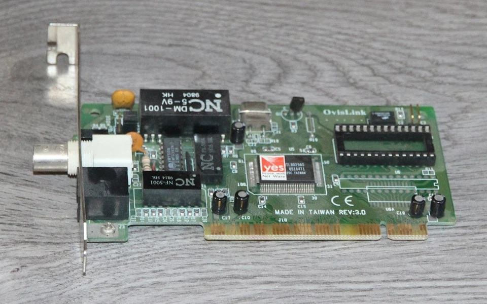 Ovislink Ethernet Netzwerkkarte PCI 10MBit RJ45 + BNC RTL-8029(AS) - Bild 2 von 2
