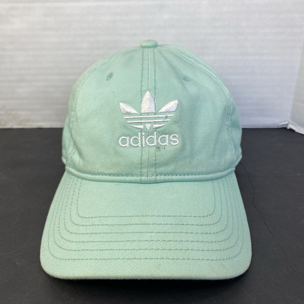 Adidas Logo Hat Cap Strap Back Mint Green Casual Outdoors