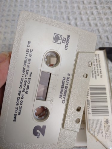 1987 Aerosmith Cassette: Classics Live II. Tested - Picture 13 of 23