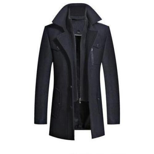 ジャケット・アウター ok.soon gentleman wool coat(black) Men's Black Wool Coats | Men's Wearhouse