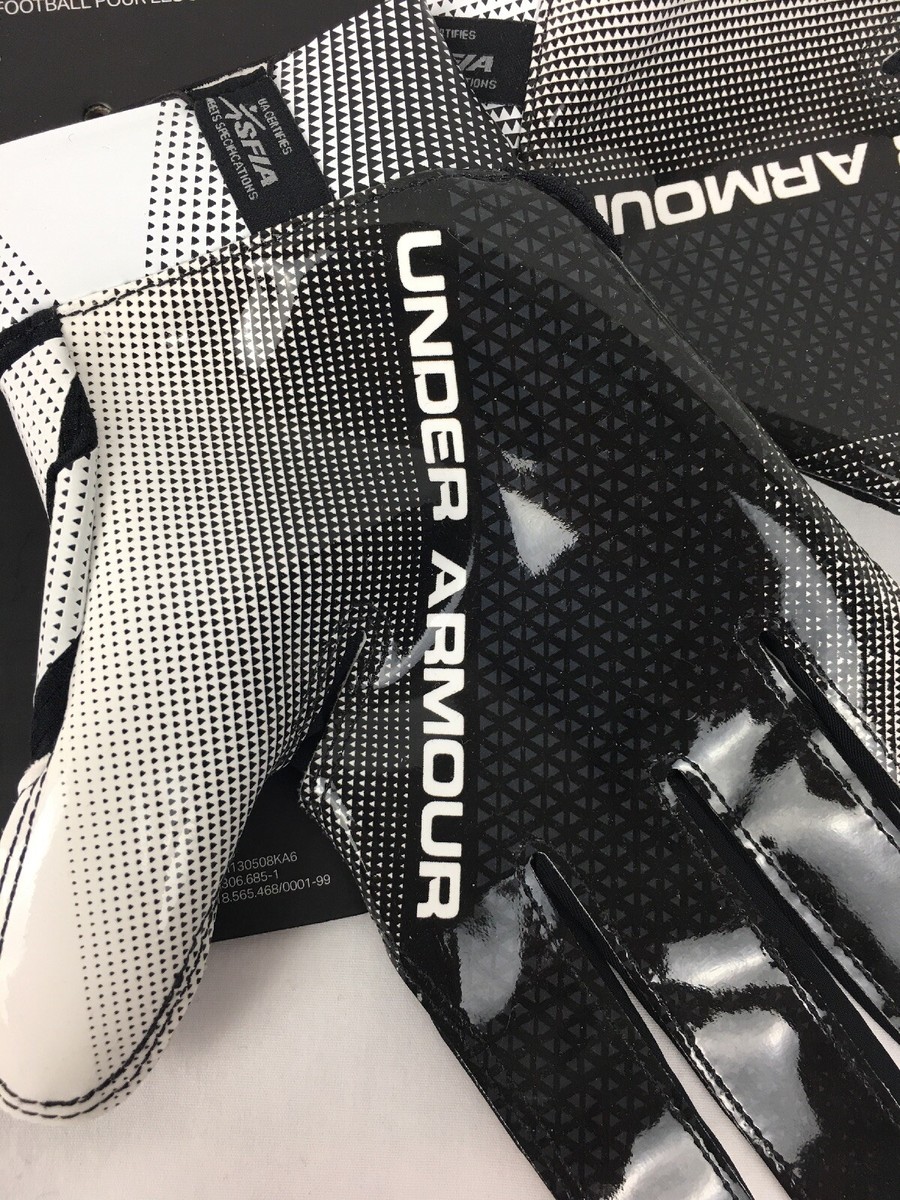 Under Armour UA Spotlight Football Gloves Mens Small 1304698 $45