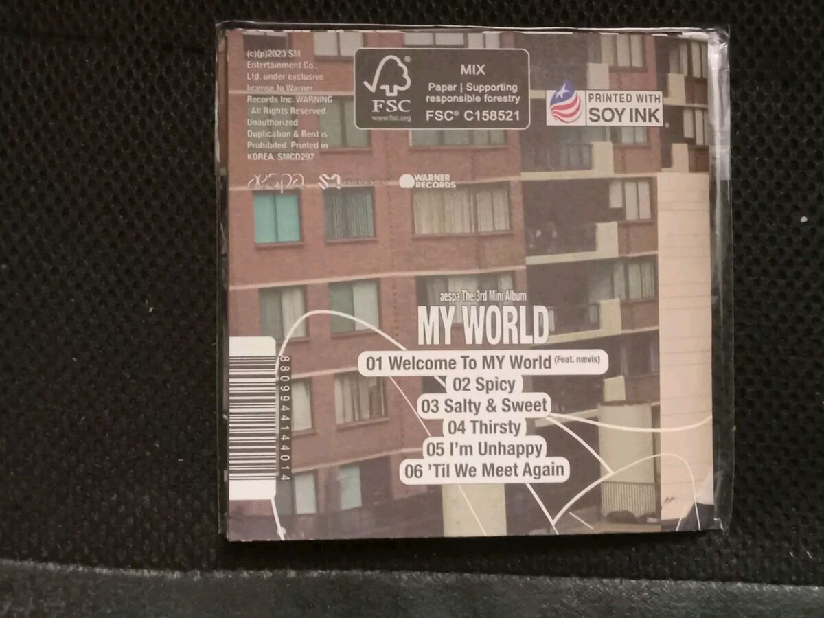 Aespa My World 3rd Mini Album Walmart Exclusive No Photocard Aespa My World 3rd Mini Album Walmart Exclusive No Photocard