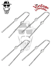 4 Vintage Lowrider 26" Double Square TWISTED CAGE Fender Brace Chrome Bicycle.