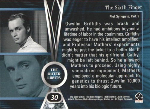 The Outer Limits PREMIERE EDITION BASE / BASIC CARDS 1 TO 73 BY RITTENHOUSE - Picture 70 of 155