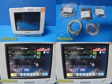 2018 Philips Intellivue MP5 M8015A Patient Monitor W/ Leads (NBP,ECG,SPO2)~33331