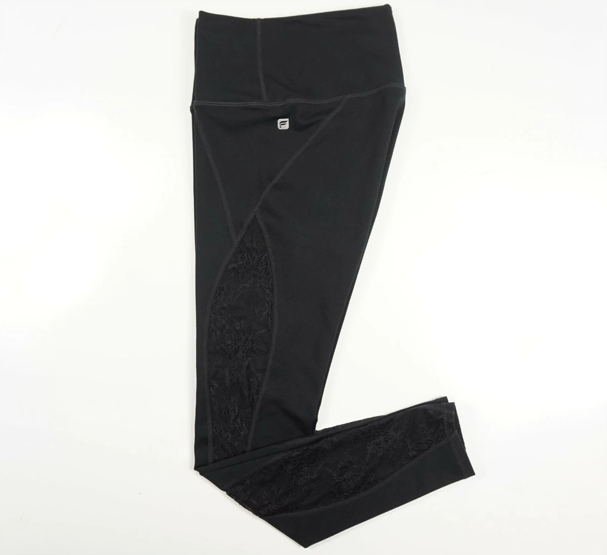 FABLETICS Powerhold High-Waisted Black Mesh Side 7/8 Legging 25.5