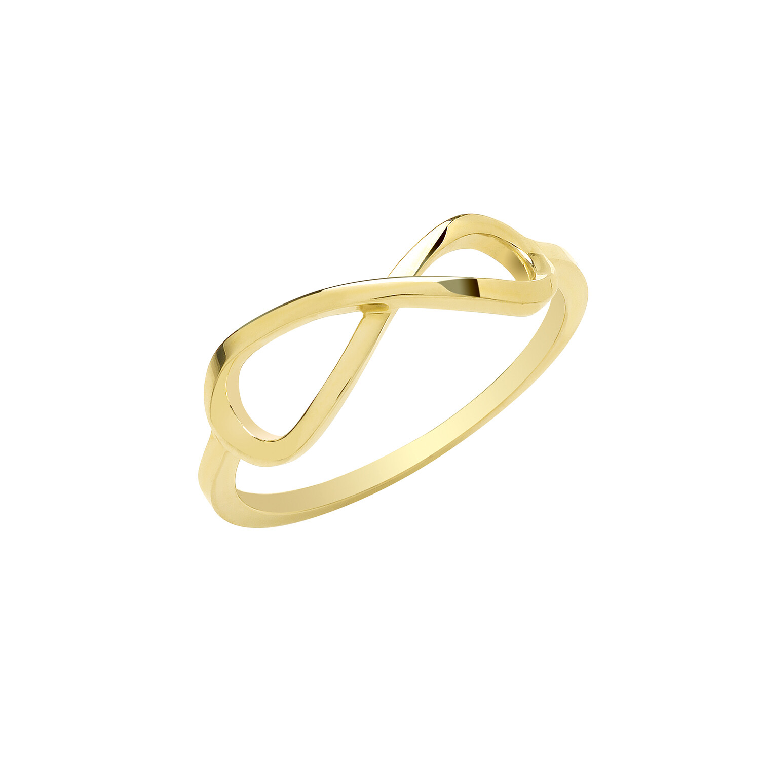 Bague infini femme en or jaune, l'accessoire tendance chic pour le bureau