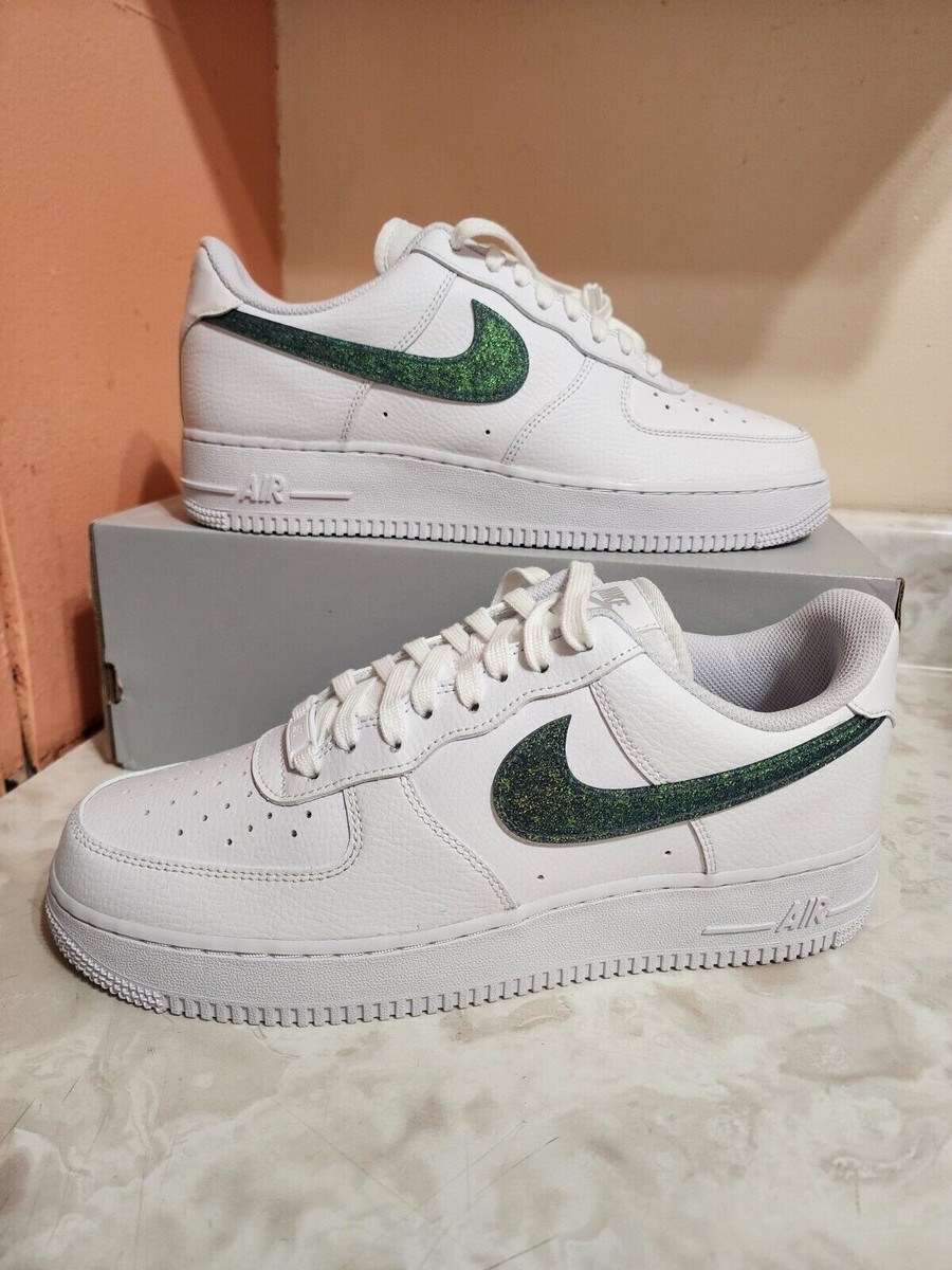 Size 8.5 - Nike Air Force 1 Low Glitter Swoosh - Celery W for sale