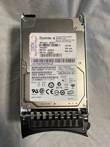 NEW IBM 146GB 15K 2.5" SAS HDD Hard Drive 42D0678 42D0677 - Picture 1 of 2