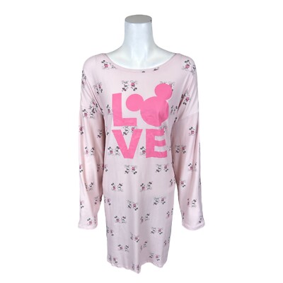 Character Cozy Women's Jersey Long Sleeves Sleep Dress Blush/Minnie Large Size | eBay Character Cozy Women's Jersey Long Sleeves Sleep Dress Blush/Minnie Large Size | eBay