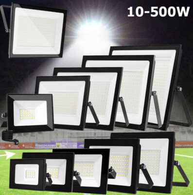 LED Fluter Außen Strahler Flutlicht Scheinwerfer Gartenlampe Baustrahler 10-500W