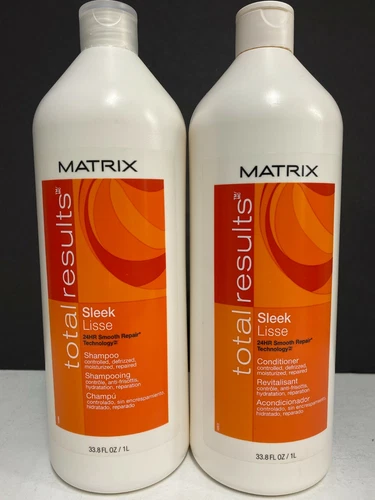 Matrix Total Results Sleek Lisse Shampoo & Conditioner - 33.8 FL OZ EACH