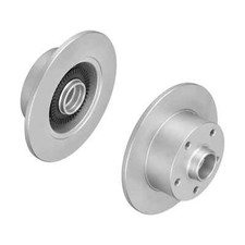 f.becker Bremsscheiben Voll Hinten Rechts Links für AUDI A4 B5 A6 C5 B6