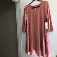 NWT Pale Rose Pink 3/4 sleeve stretch shift dress